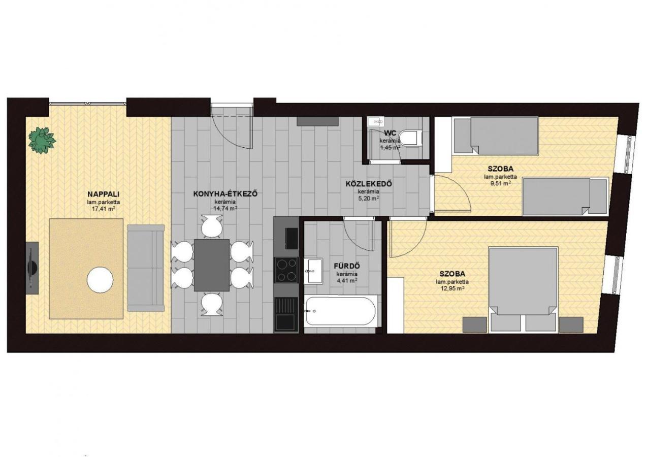 Dotis Apartman Тата Екстер'єр фото